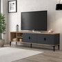Hanah Home Soporte para TV Era 3805 Roble Zafiro y Antracita